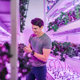 Benjamin Swan, co-founder and CEO of Sustenir Agriculture in his farm growing kale.